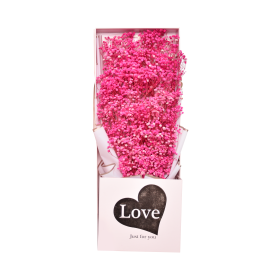 Blumenstrauss in Geschenkbox Pink